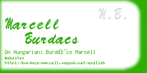 marcell burdacs business card